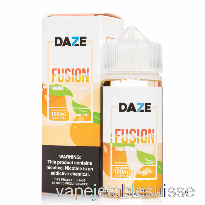 Vape Suisse Orange Crème Mangue - 7 Daze Fusion - 100ml 0mg
